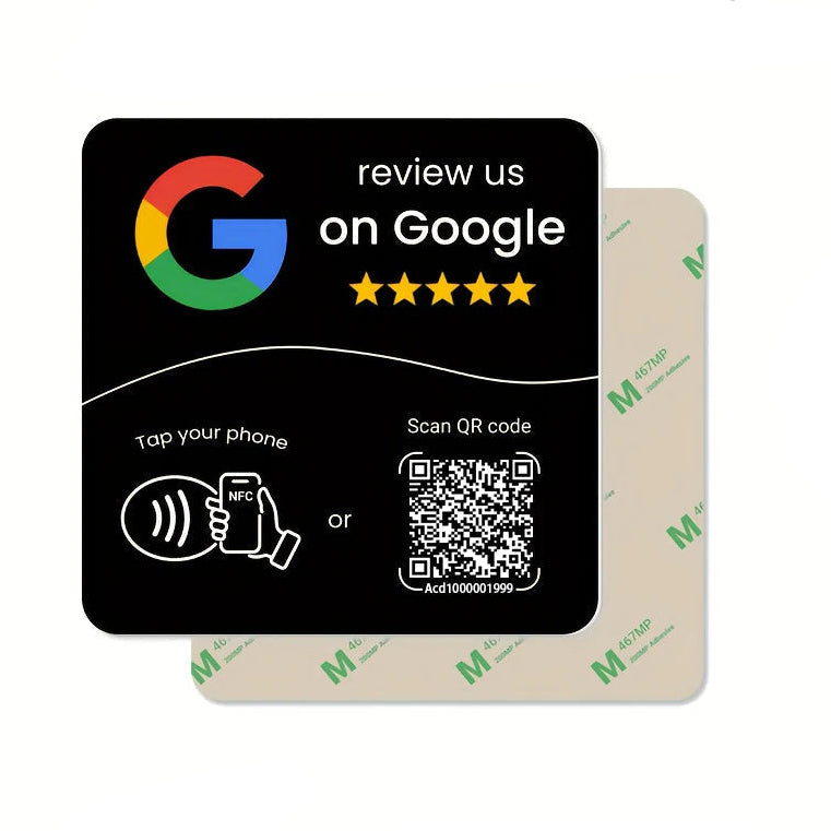 Carte NFC pour Avis Google – Support de Table Programmable